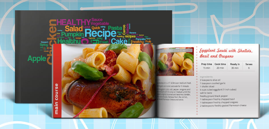 recipe book template indesign